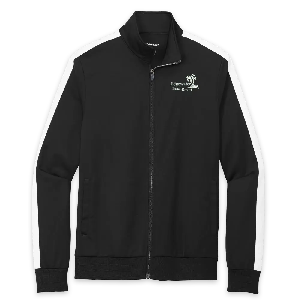 Edgewater Tricot Sleeve Stripe Track Jacket